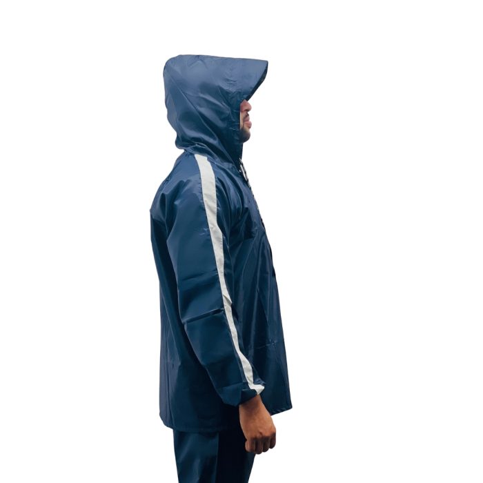 Imported Omega High quality Raincoat with Trouser Blue - Image 3