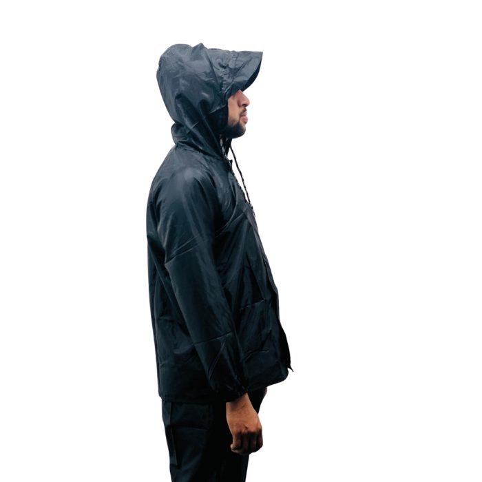 Imported Omega High quality Raincoat with Trouser Black - Image 4