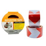 Arrow Safety Reflective Tape -  Red And White - 50mm X 5M - HP1395