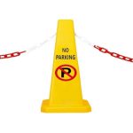 No Parking 4 Sides Trafic Cone - Image 2