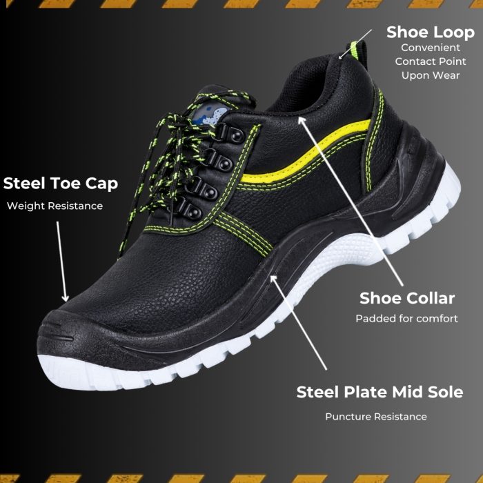 Prime Captain Low Ankle Safety Shoe With Steel Toe And Mid Plate - Image 2
