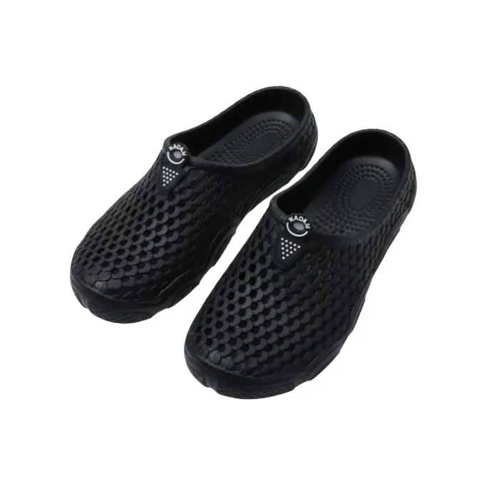 Kadam Half Shoe With Holes - Black/ White - Image 3