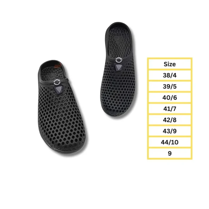 Kadam Half Shoe With Holes - Black/ White - Image 4