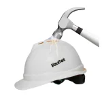 Vaultex Safety Helmet with Ventilation Holes - White - Image 4