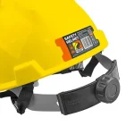 Vaultex Safety Helmet with Ventilation Holes - Yellow - Image 4