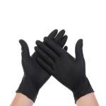 Touch Disposable Gloves - Black - Nitrile -100Pcs
