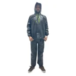 Rosendel High Quality Raincoat Kit With Luminous Green Line - Light Blue - Image 5