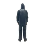 Rosendel High Quality Raincoat Kit With Luminous Green Line - Light Blue - Image 6