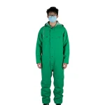 PVC Chemical Protective Coverall - Green - Free Size - Image 2