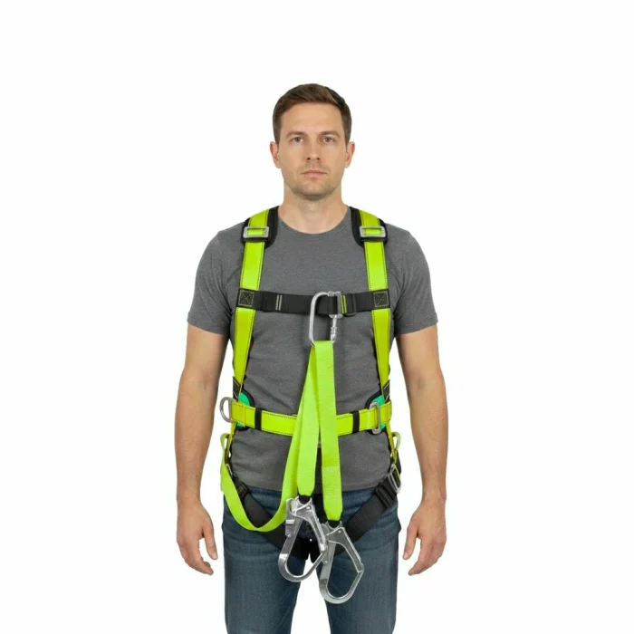GT Safety Harness Heavy Weight Double Hook with Back Support - Image 2