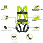 GT Safety Harness Heavy Weight Double Hook with Back Support