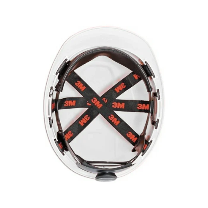 3M Safety Helmet With Rachet H-701R  - White - Image 2