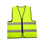 High-Quality PVC Raincoat - Yellow with Zipper