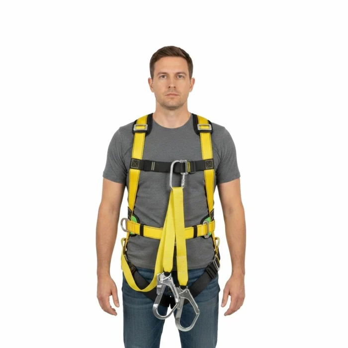 SafetySure Full Body Harness - Double Hook With Spring (With Back Support) - Image 2