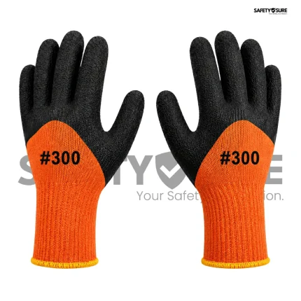 Imported #300 Glove Pair - Black and Orange