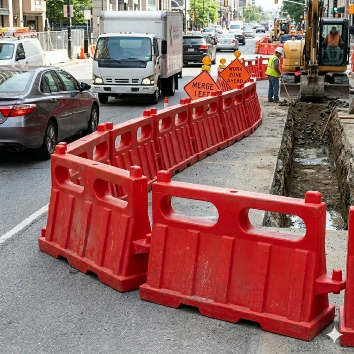 Traffic Separators - Red  - Large - Image 2