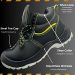New Prime Captain High Ankle Safety Shoe With Steel Toe And Mid Plate - Image 2