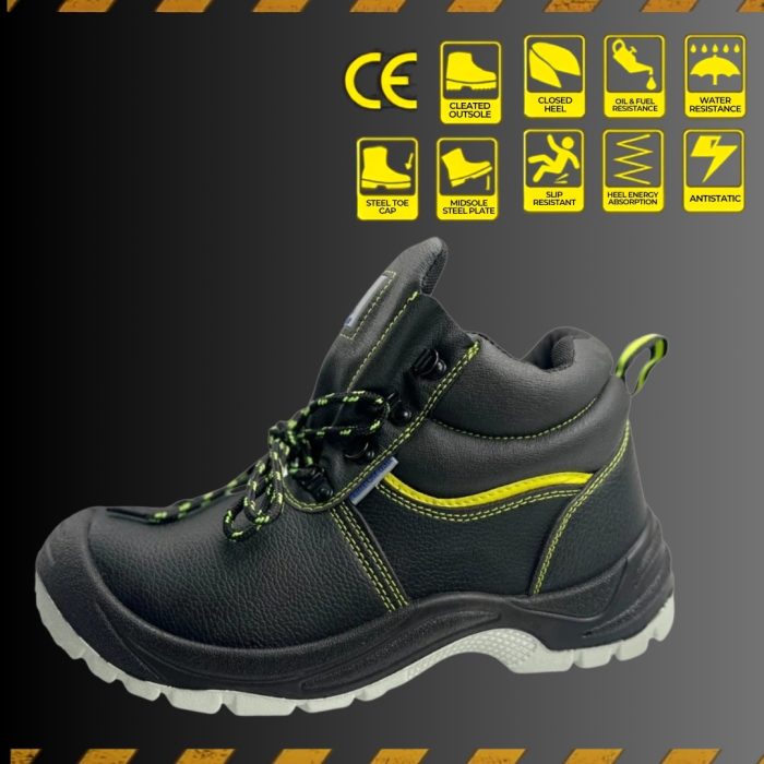 New Prime Captain High Ankle Safety Shoe With Steel Toe And Mid Plate - Image 3