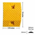 Road Humps - Plastic - Yellow - 14 Inches X 9.75 Inches - Image 2