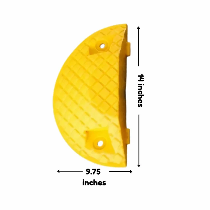 Road Humps - Plastic - Yellow - Rounderd Edged - Image 2