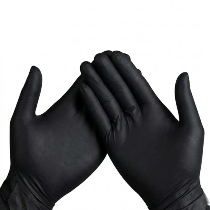Vinyl Powder Free Glove - Black - 100pcs - Image 2