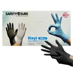 Vinyl Powder Free Glove - Black - 100pcs