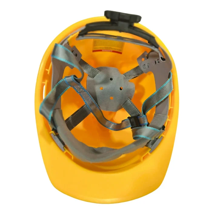 Safety Sure CE Certified Safety Helmet with Ratchet - Yellow - Image 2