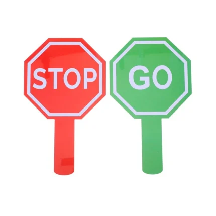 Go And Stop Traffic Sign