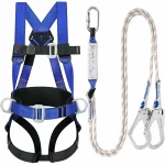 CE Certified Full Body Harness - Double Hook With Spring and Back Support