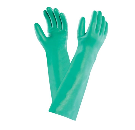 Chemical-web Nitrile Chemical Resistant Elbow Glove 1 Pair - Green - Image 1