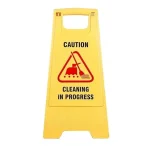 Cleaning In Progress Sign Stand Type