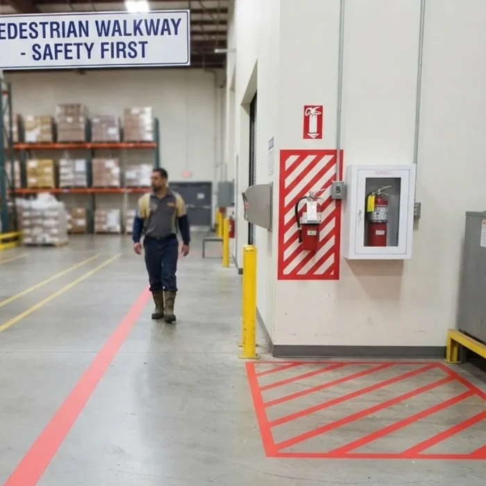 Red Floor Marking Tape 25M