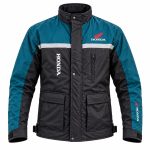 Honda Unisex Bike Riding Jacket - Green and Black