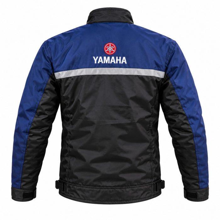 Yamaha Unisex Bike Riding Jacket - Blue and Black - Image 2